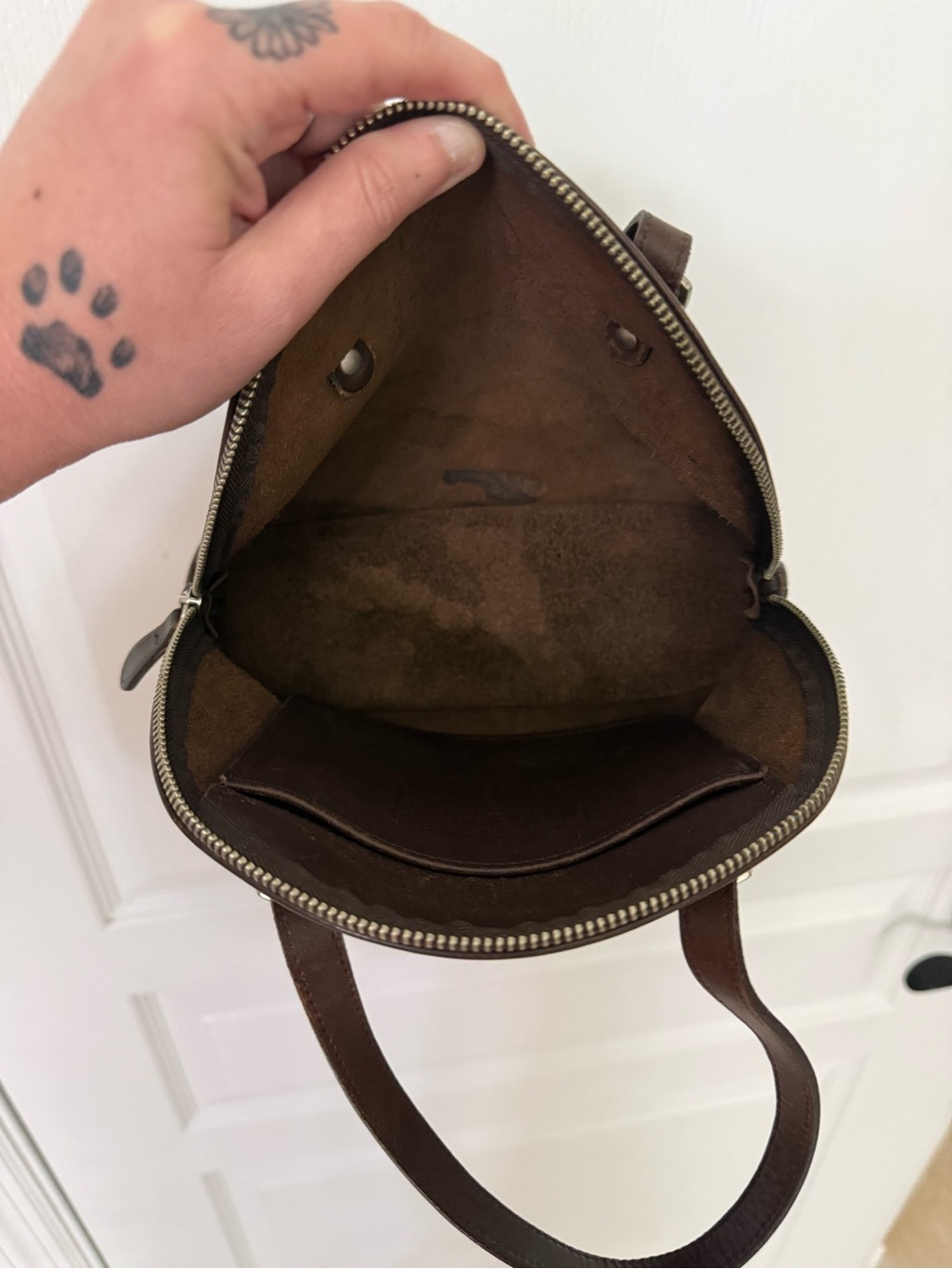 Vintage COACH Cha-Cha satchel Bag Mahogany Brown. - Picture 8 of 10